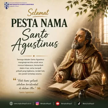 Perayaan Pesta Nama Santo Agustinus di SMP Budhaya III