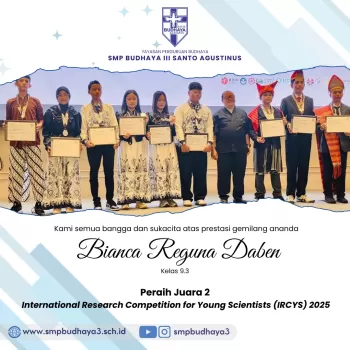 Bianca Reguna Daben - Siswi SMP Budhaya III Raih Silver Meda